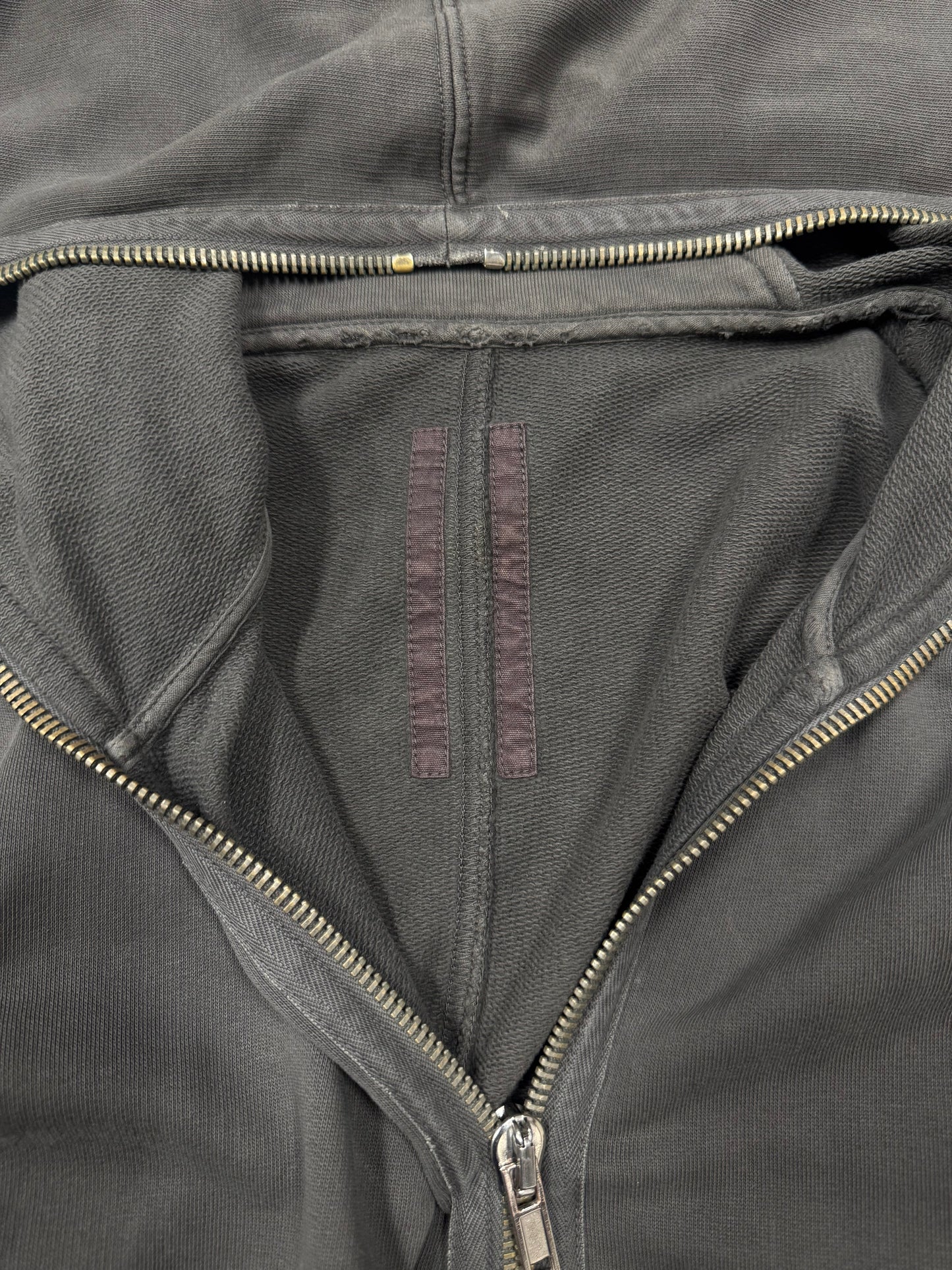 2000s Rick Owens Olmar & Mirta Dust Brown ‘Gimp’ Hoodie