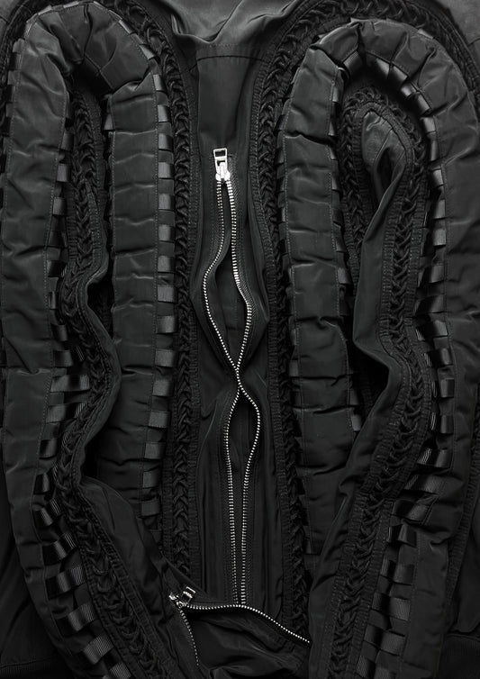 Spring Summer 2014 Hood By Air 3D Padded ‘Flight’ Black Bomber Jacket