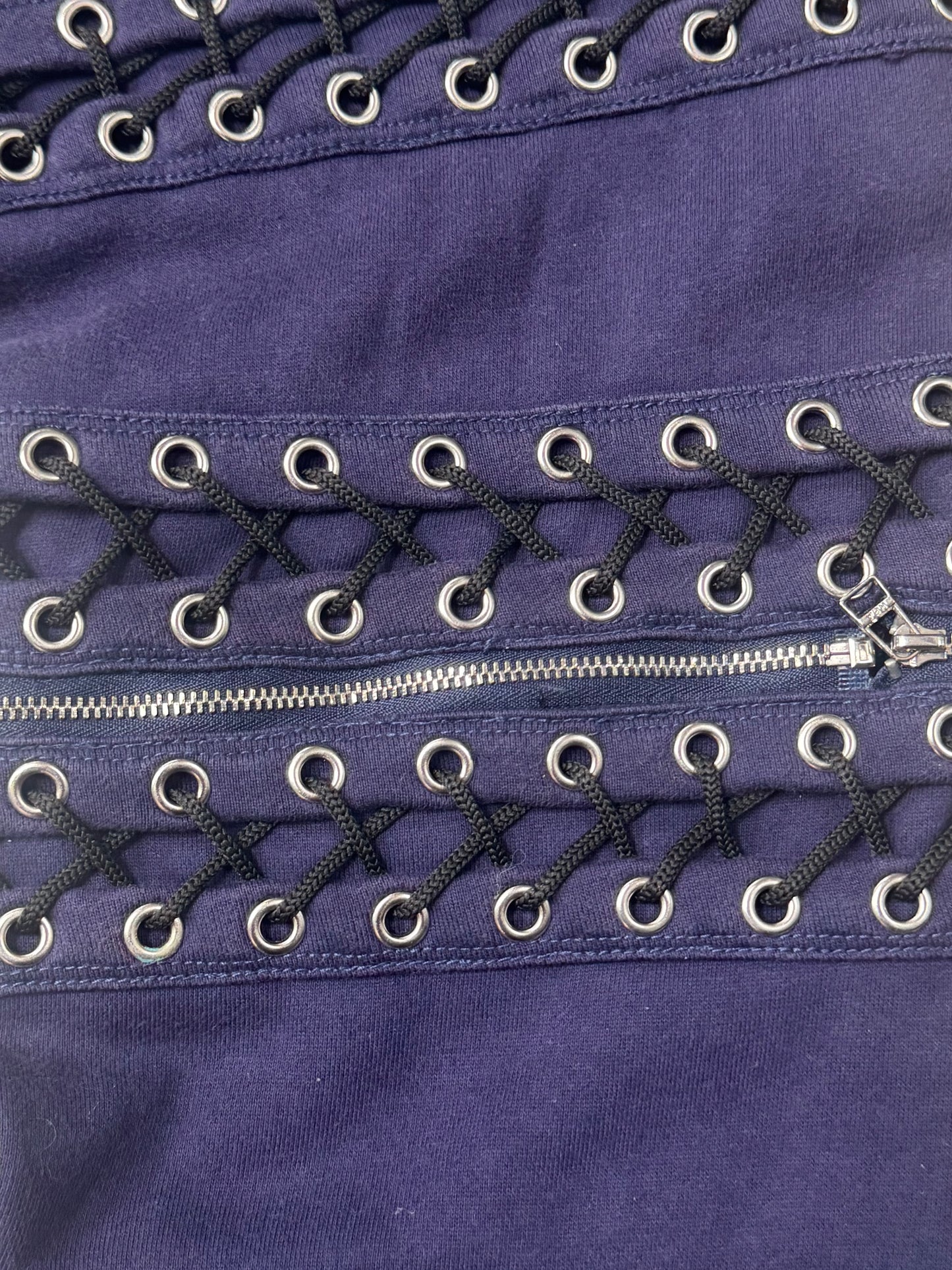 AW2014 Hood by Air ‘Zipper & Lace’ Corset Bondage Sweatpants
