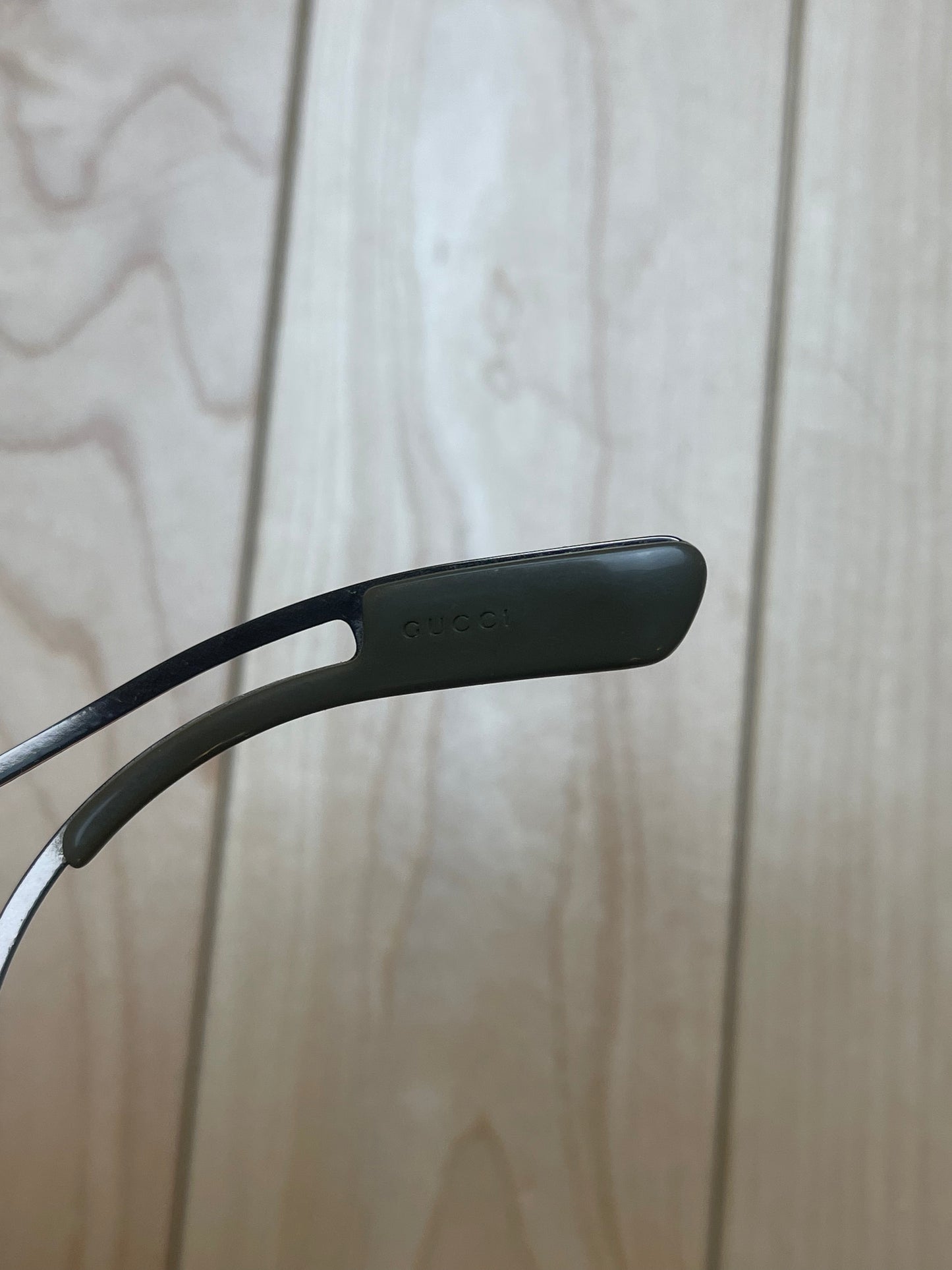 Gucci Rimless Visor Brown Tinted Sunglasses