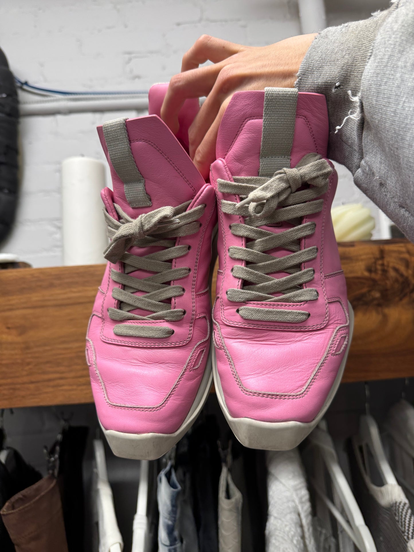 SS2021 Rick Owens ‘Phlegethon’ Leather Runners