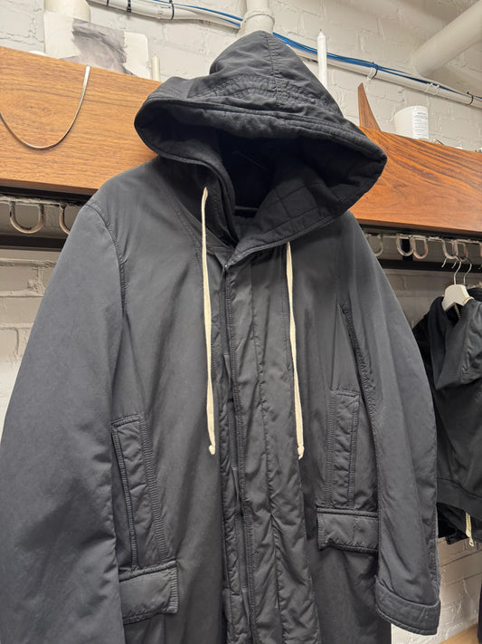 AW2014 Rick Owens ‘Moody’ Black Fishtail Parka