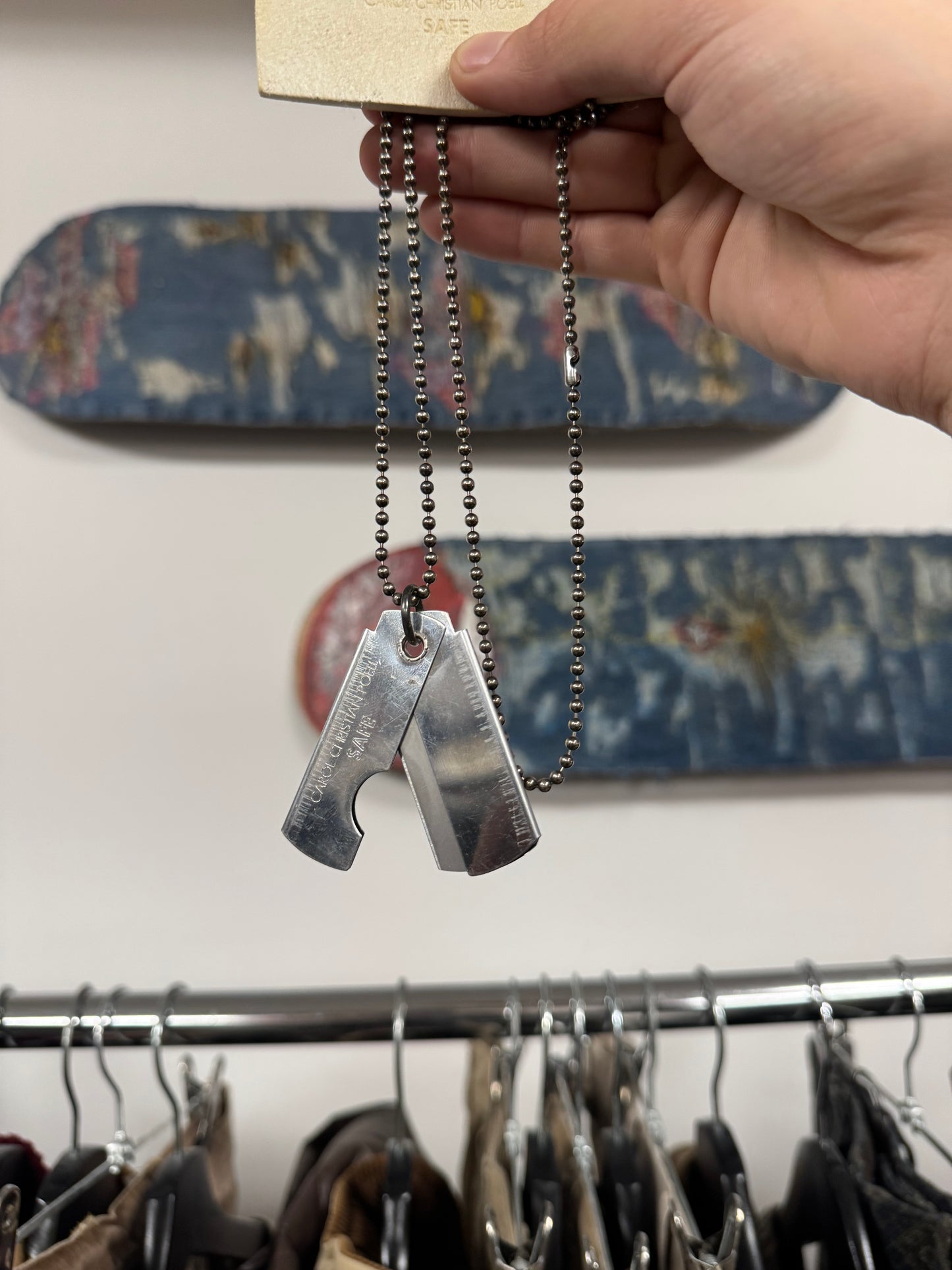 Carol Christian Poell ‘MM1914’ Razor Blade Necklace