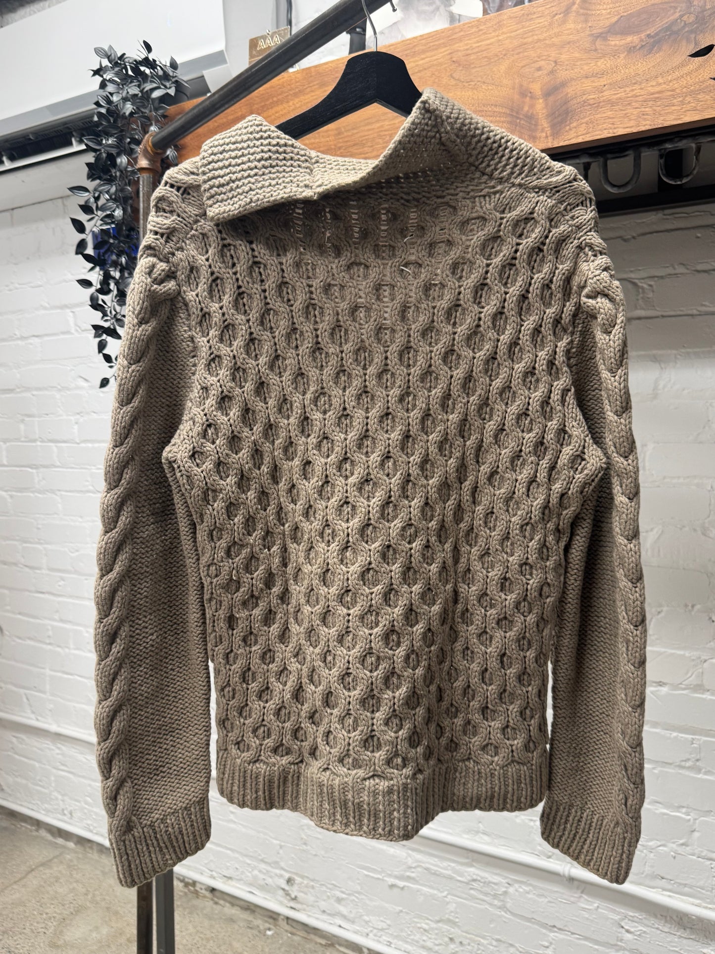 AW2009 Maison Martin Margiela Thick Cable ‘Aran’ Knit Sweater