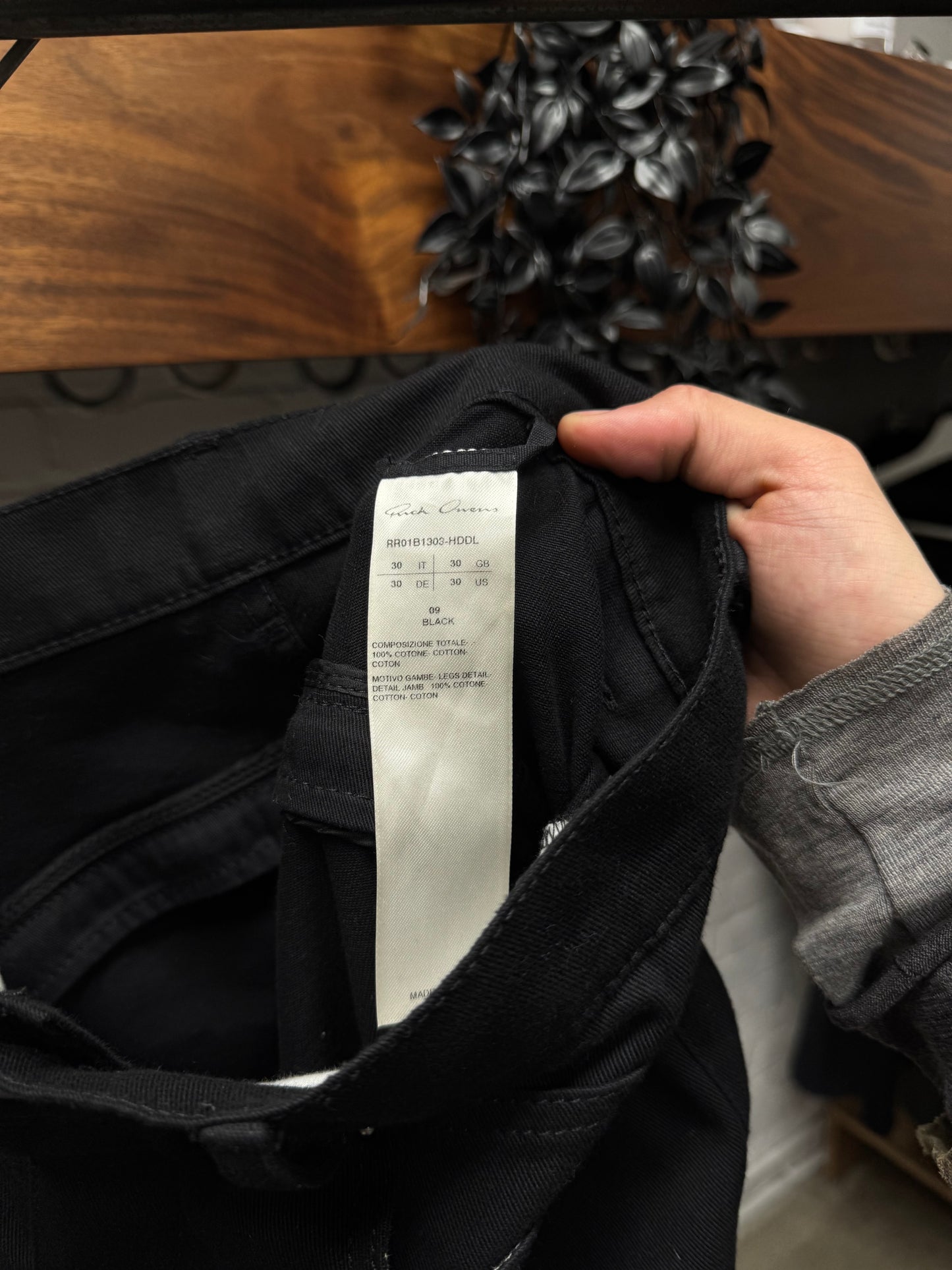 SS2022 Rick Owens ‘Fogachine’ Banana ‘Bolan’ Zip Flared Leg Pants