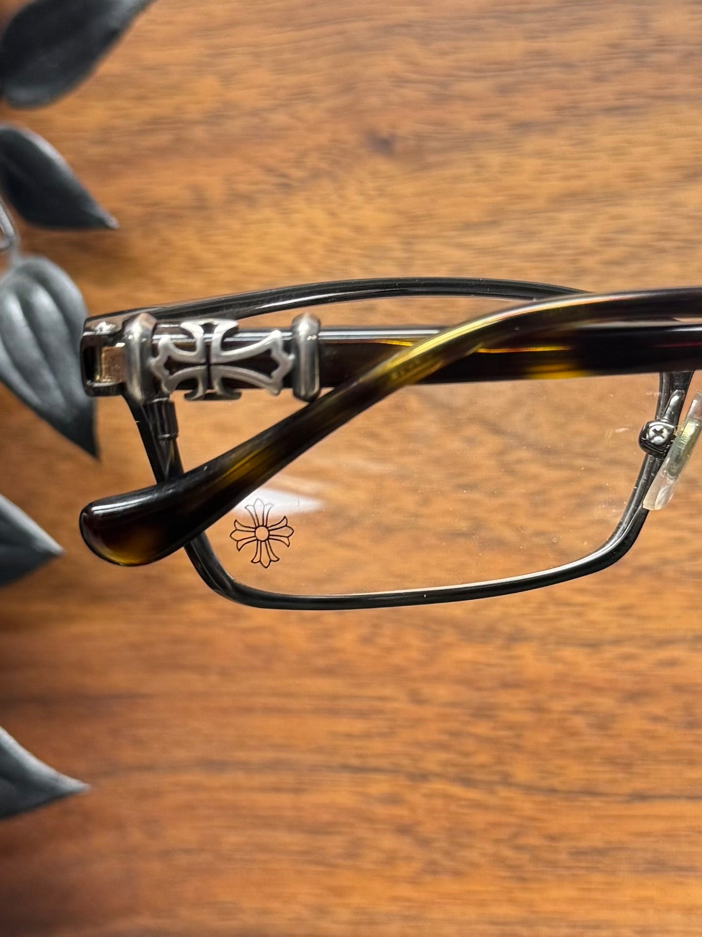 Chrome Hearts ‘Thermos’ Tortoiseshell 925 Silver Glasses
