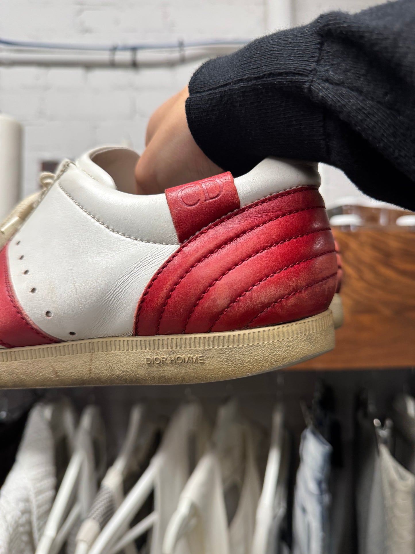 2005 Dior Homme by Hedi Slimane Leather ‘B12’ Low Top Sneakers