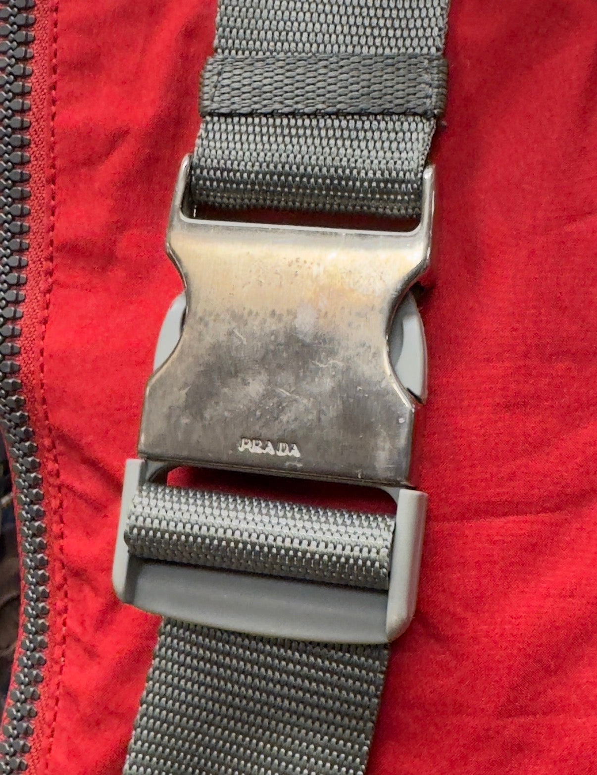 Vintage Prada Sport Red Nylon Waist Bag