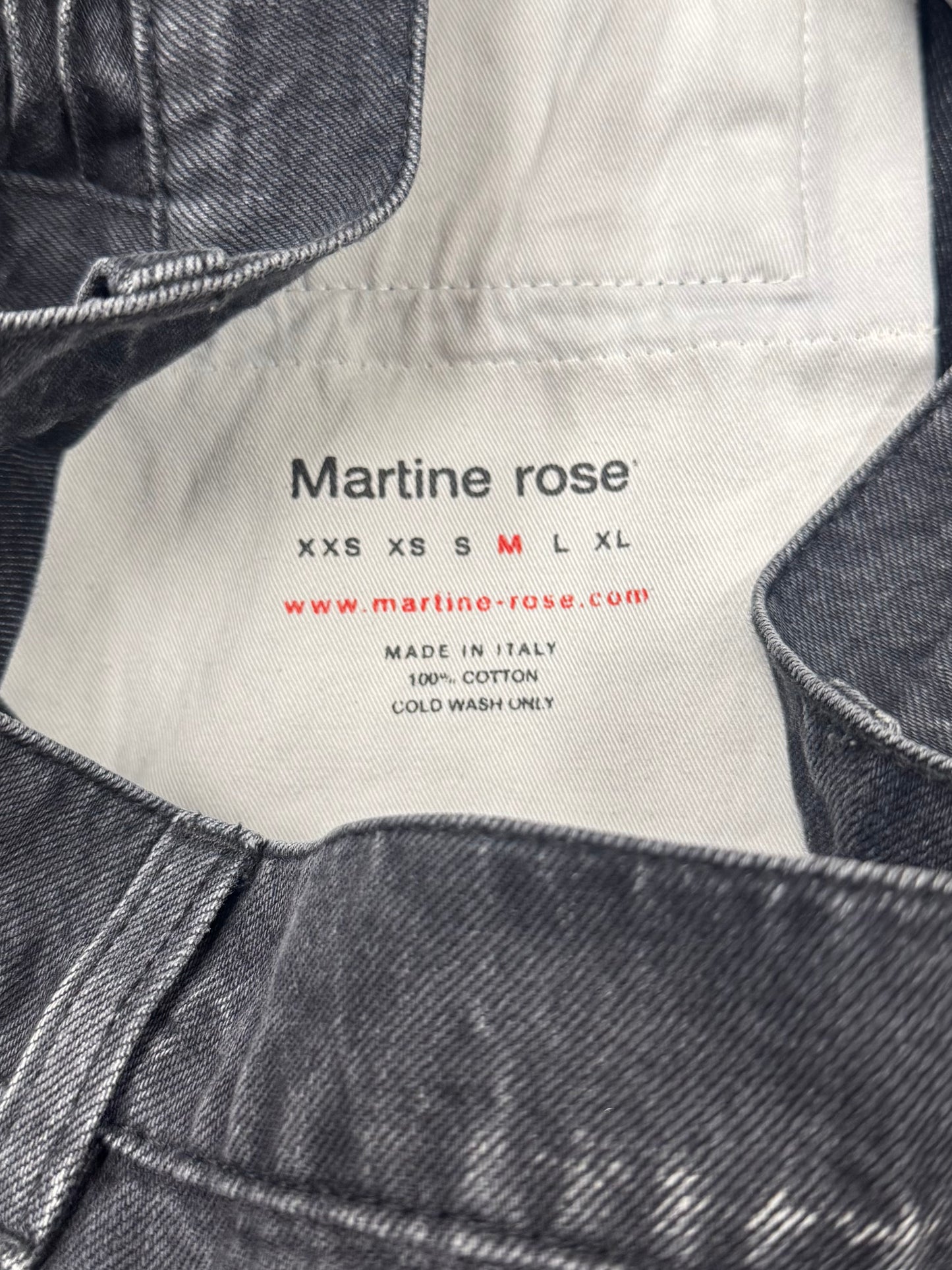 Martine Rose ‘Twist Loop’ Black Wide Leg Denim