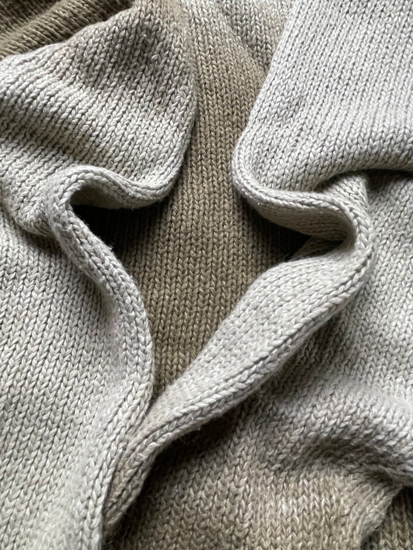 Diesel Faded Brown Zip Up Knit Sweater