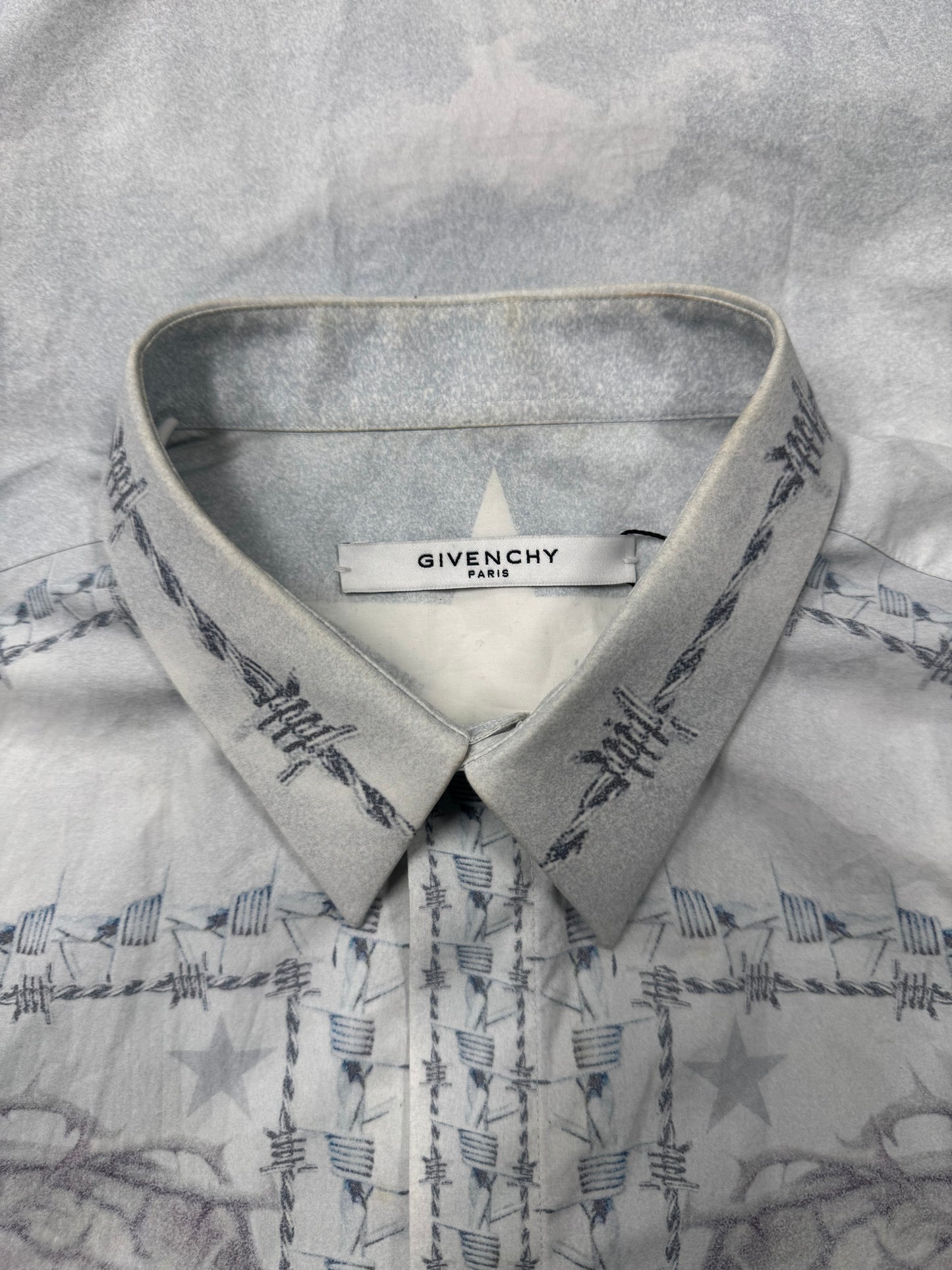 SS2016 Givenchy ‘Jesus in Thorns’ Button Up Shirt