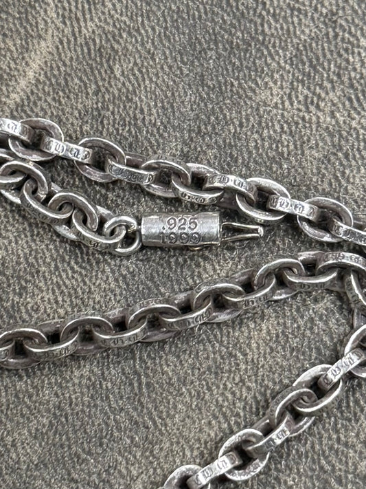 Chrome Hearts ‘Paper Chain’ 20” 925 Silver Necklace