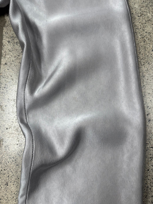 Ann Demeulemeester Glossy Silver Cropped Pants