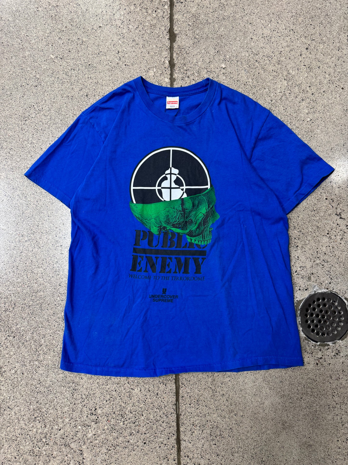 2018 Supreme x Undercover ‘Public Enemy’ Crosshairs Graphic T-Shirt