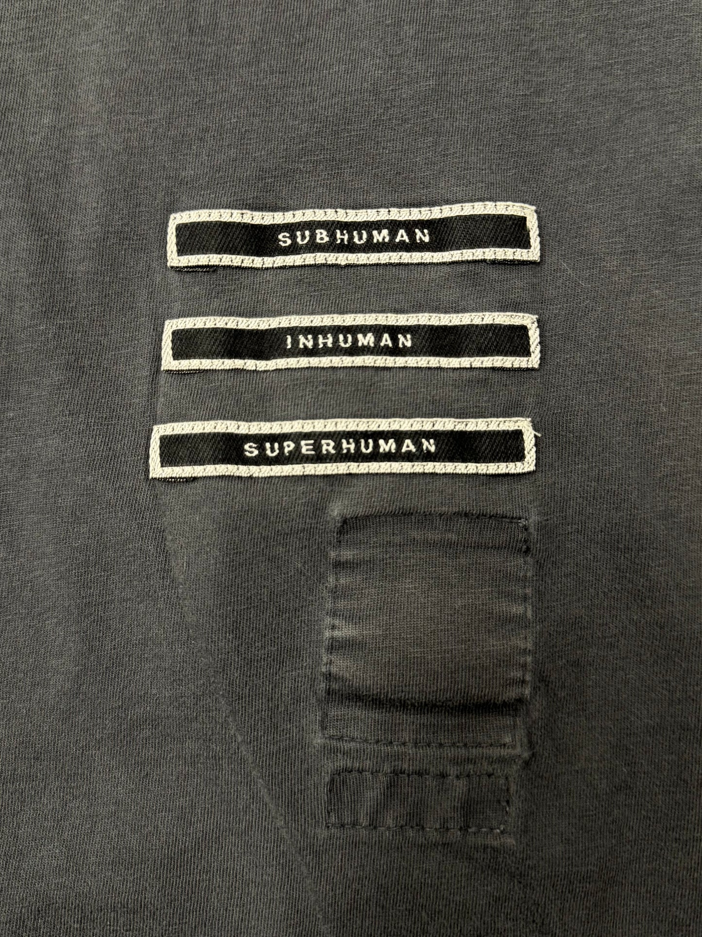 SS2018 Rick Owens ‘Dirt’ Subhuman Patch T-Shirt