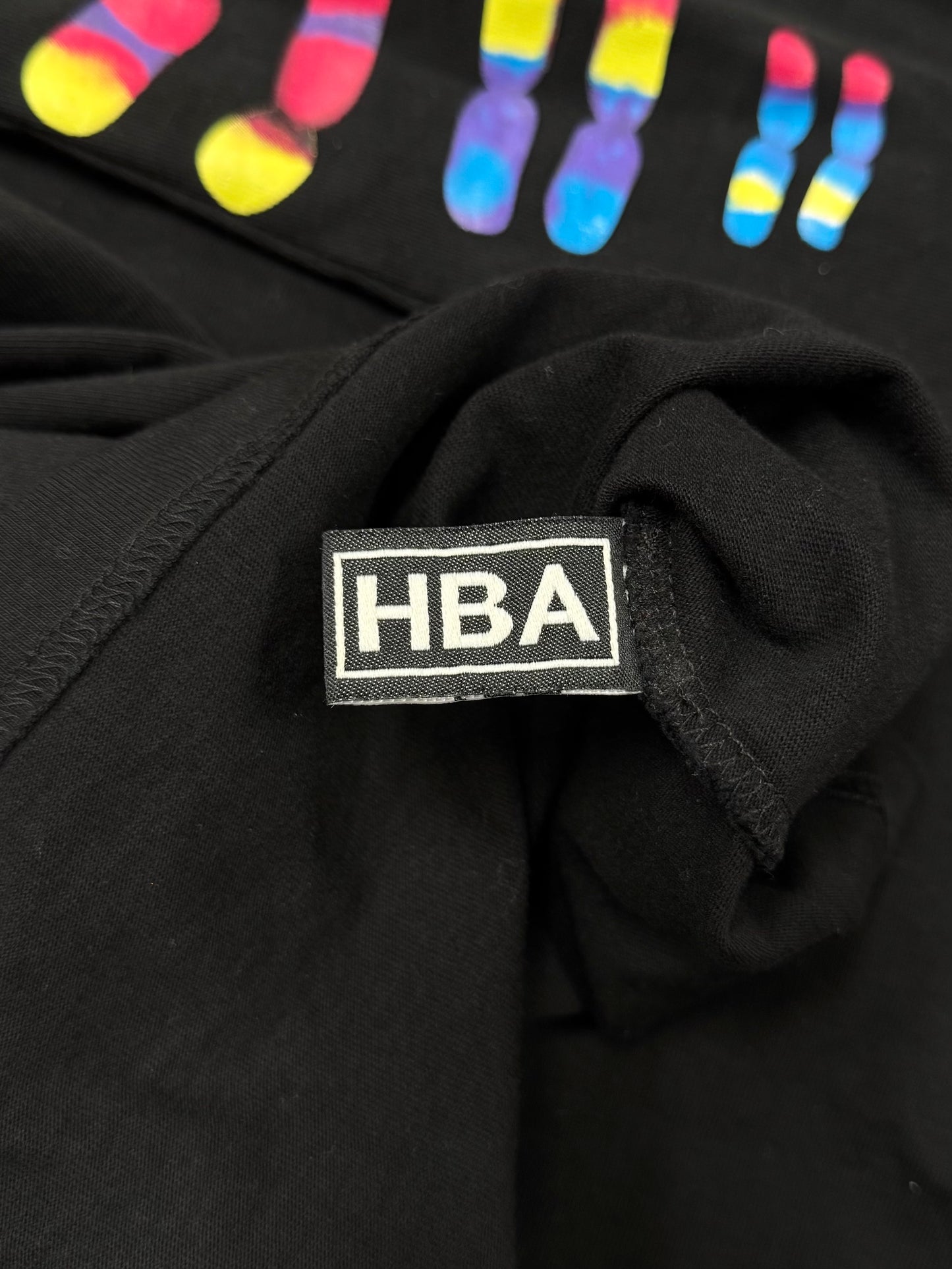 Hood by Air ‘Infrared’ Black Graphic Long Sleeve Shirt