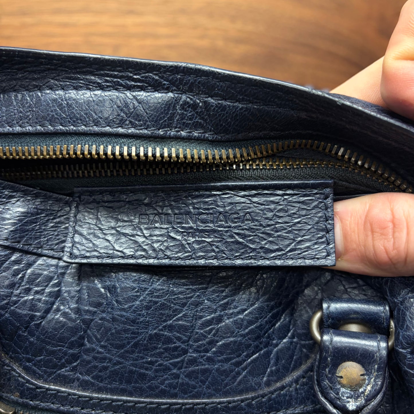 Balenciaga Purple Lamb Leather ‘Mini City Bag’ With Crossbody Strap