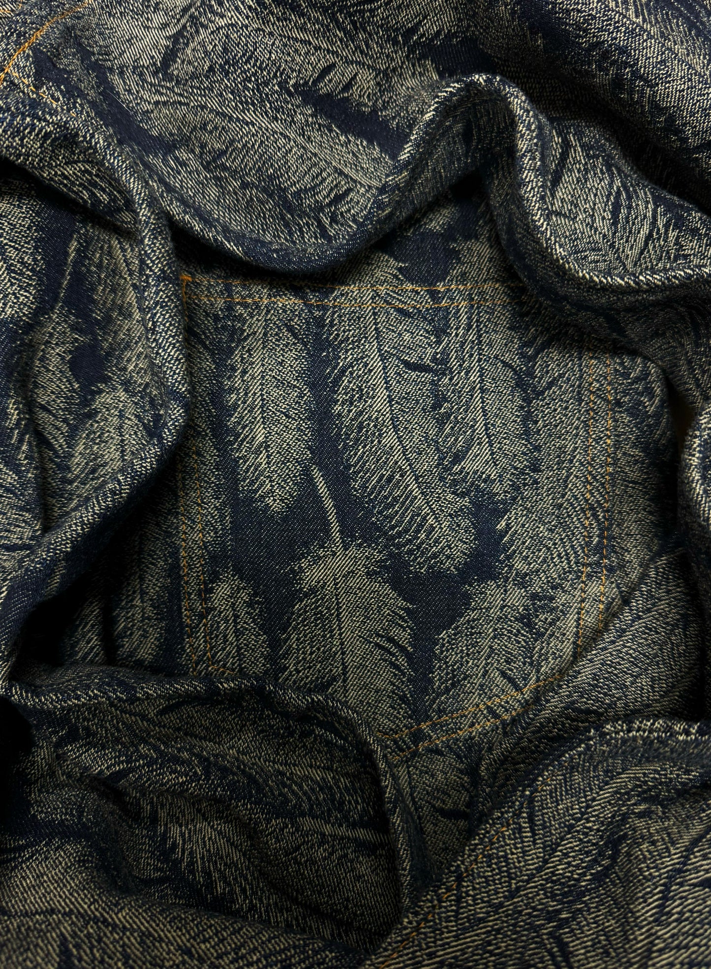 2024 Kapital 14 Ounce ‘Feather’ Jacquard Weave Flared Denim