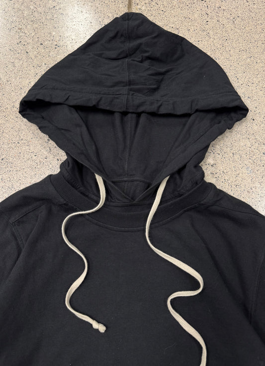 Rick Owens ‘Hustler’ Black Double Layered Hoodie