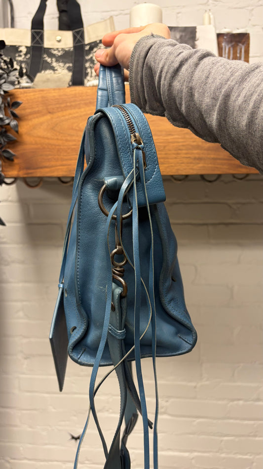 Balenciaga ‘Blackout’ Special Edition ‘City Bag’ with Crossbody Strap & Magnetic Closure