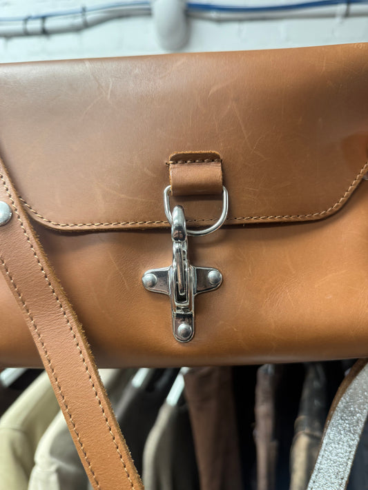 Maison Margiela ‘Fireman Clasp’ Brown Leather Bag
