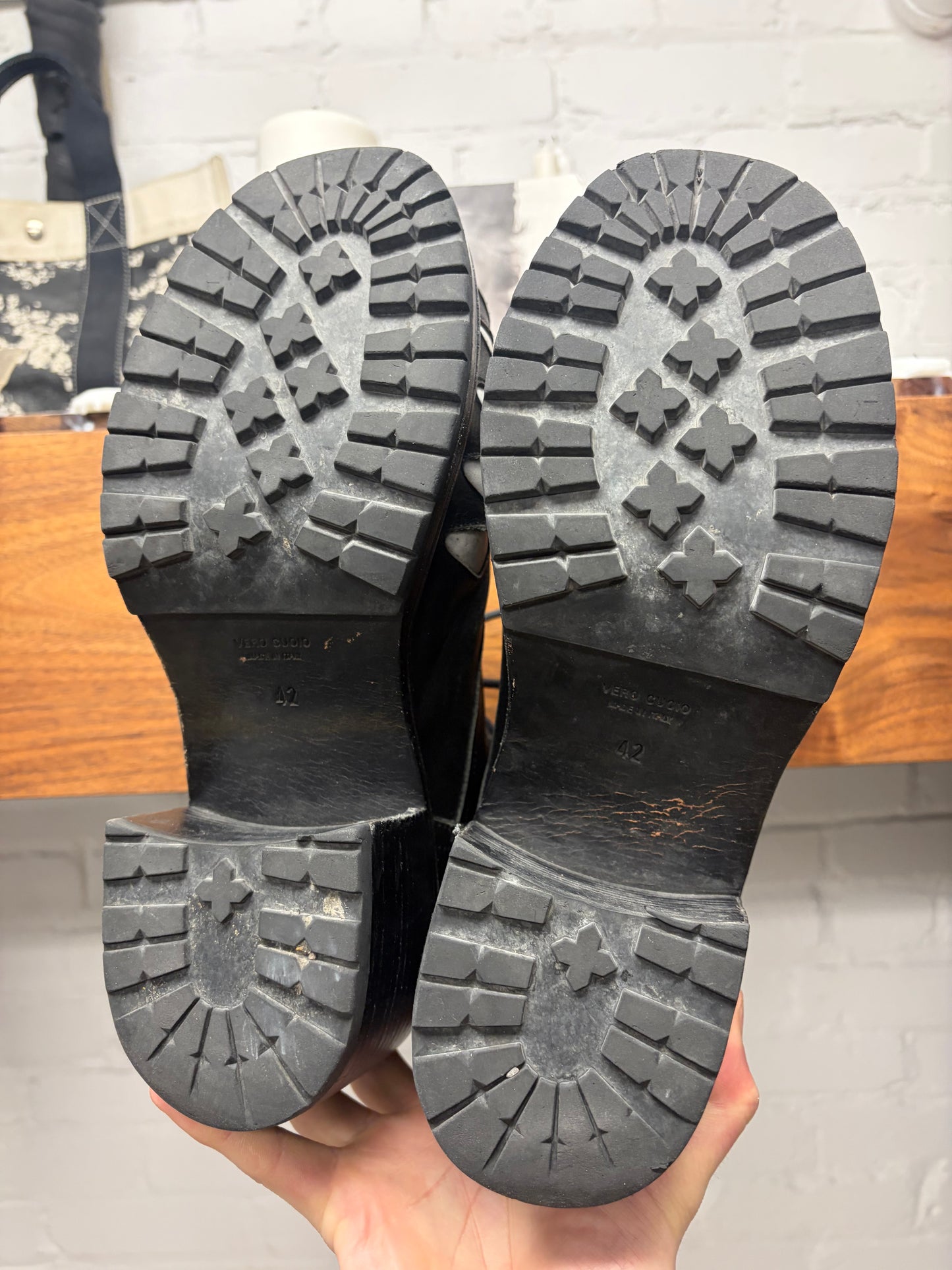 AW2022 Walter Van Beirendonck ‘Hyper Glam’ Teeth Platform Black Leather Boots