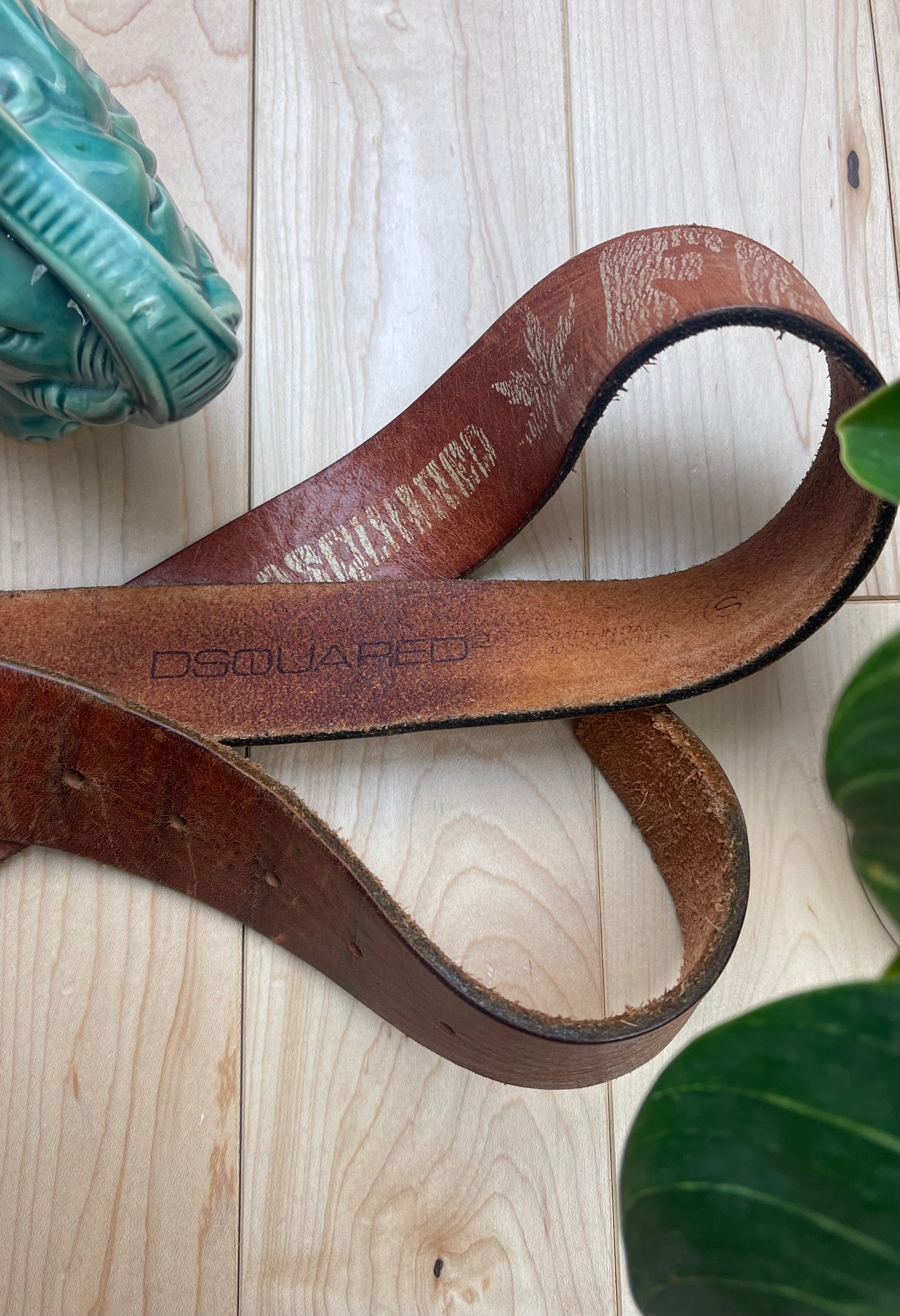 Spring Summer 2005 Dsquared2 Fucking Stoner Brown Leather Belt