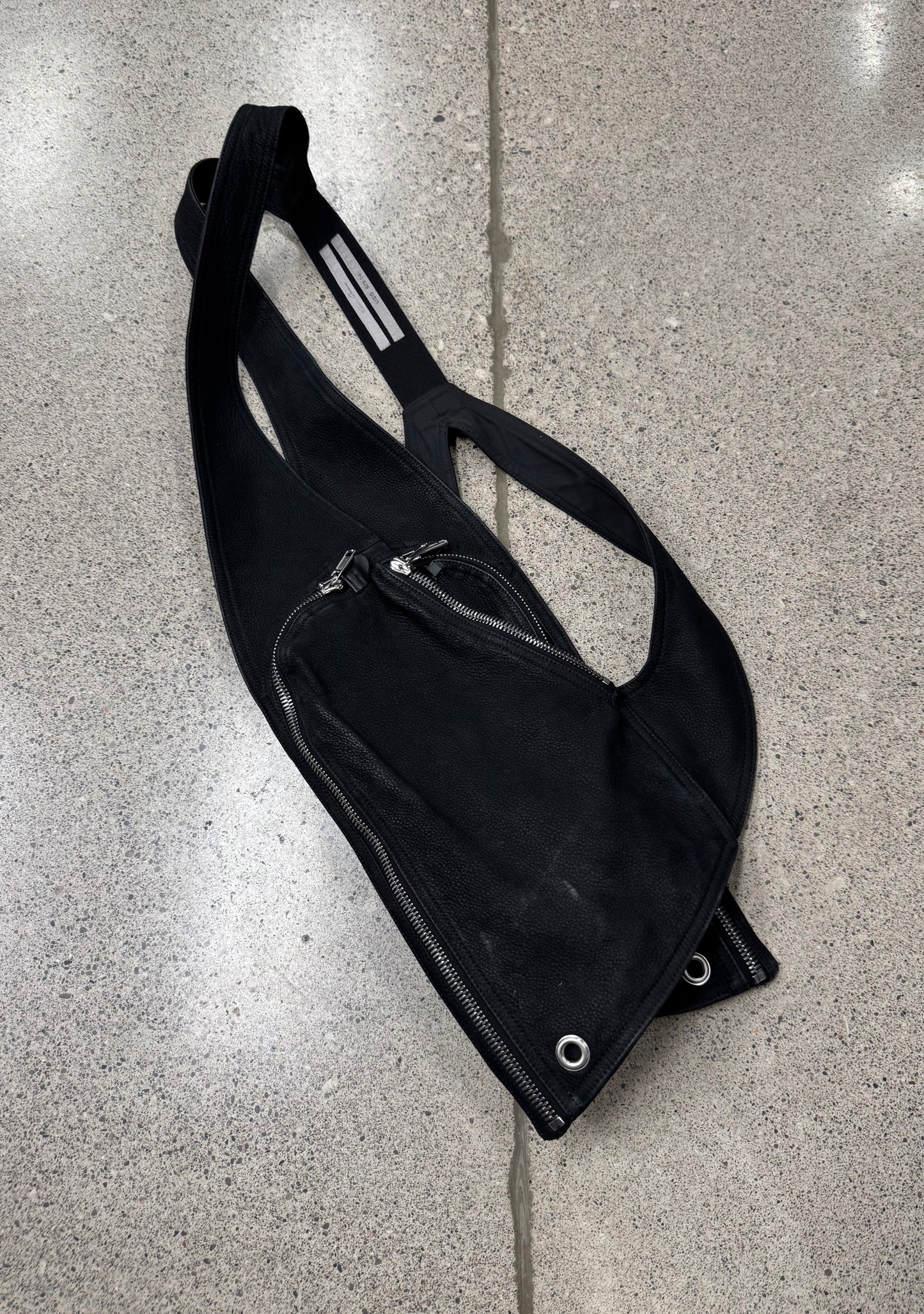 SS2024 Rick Owens ‘Lido’ Leather Bauhaus Cargo Vest