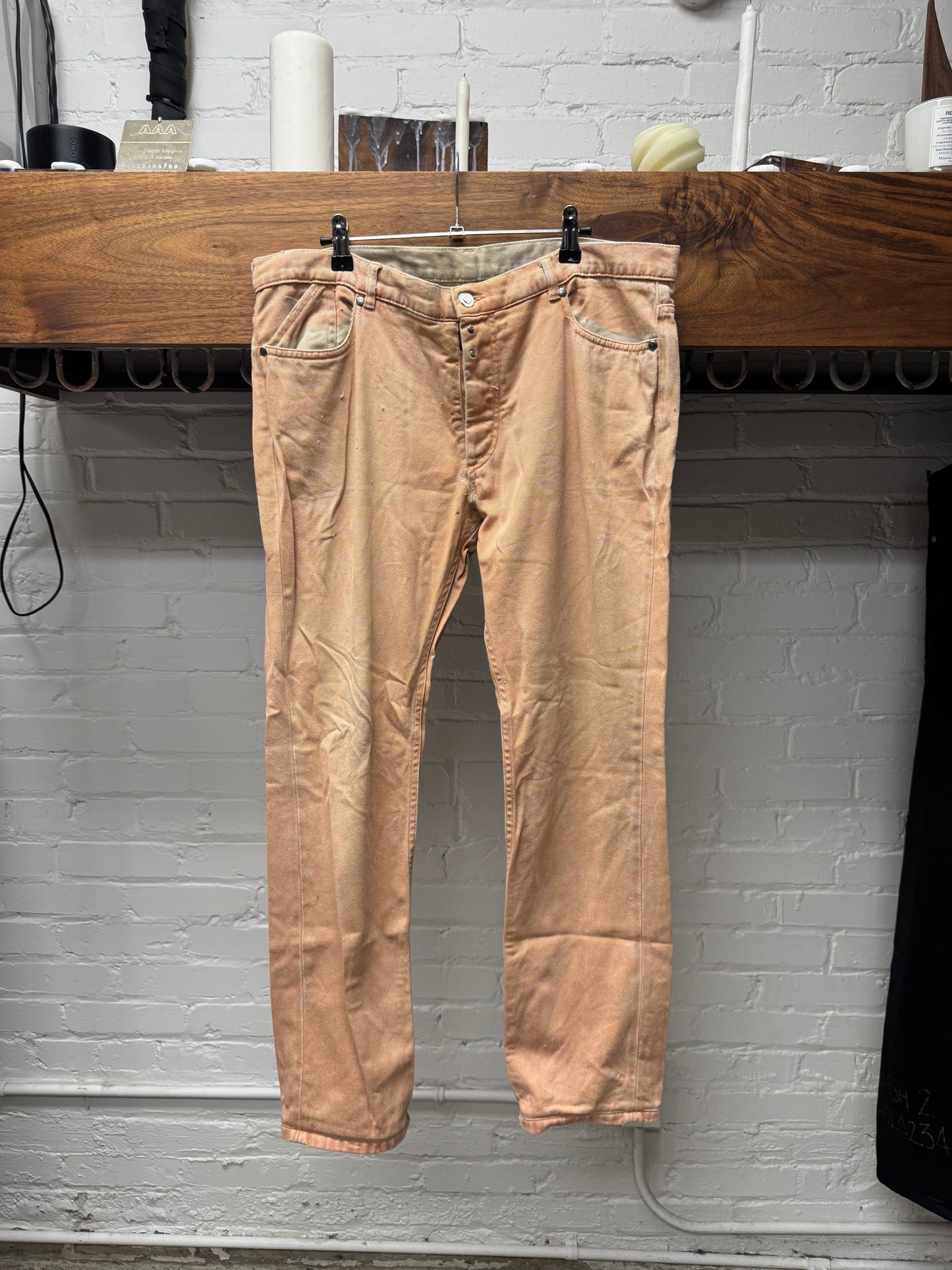 Maison Margiela ‘Rose Orange’ Skinny Jeans