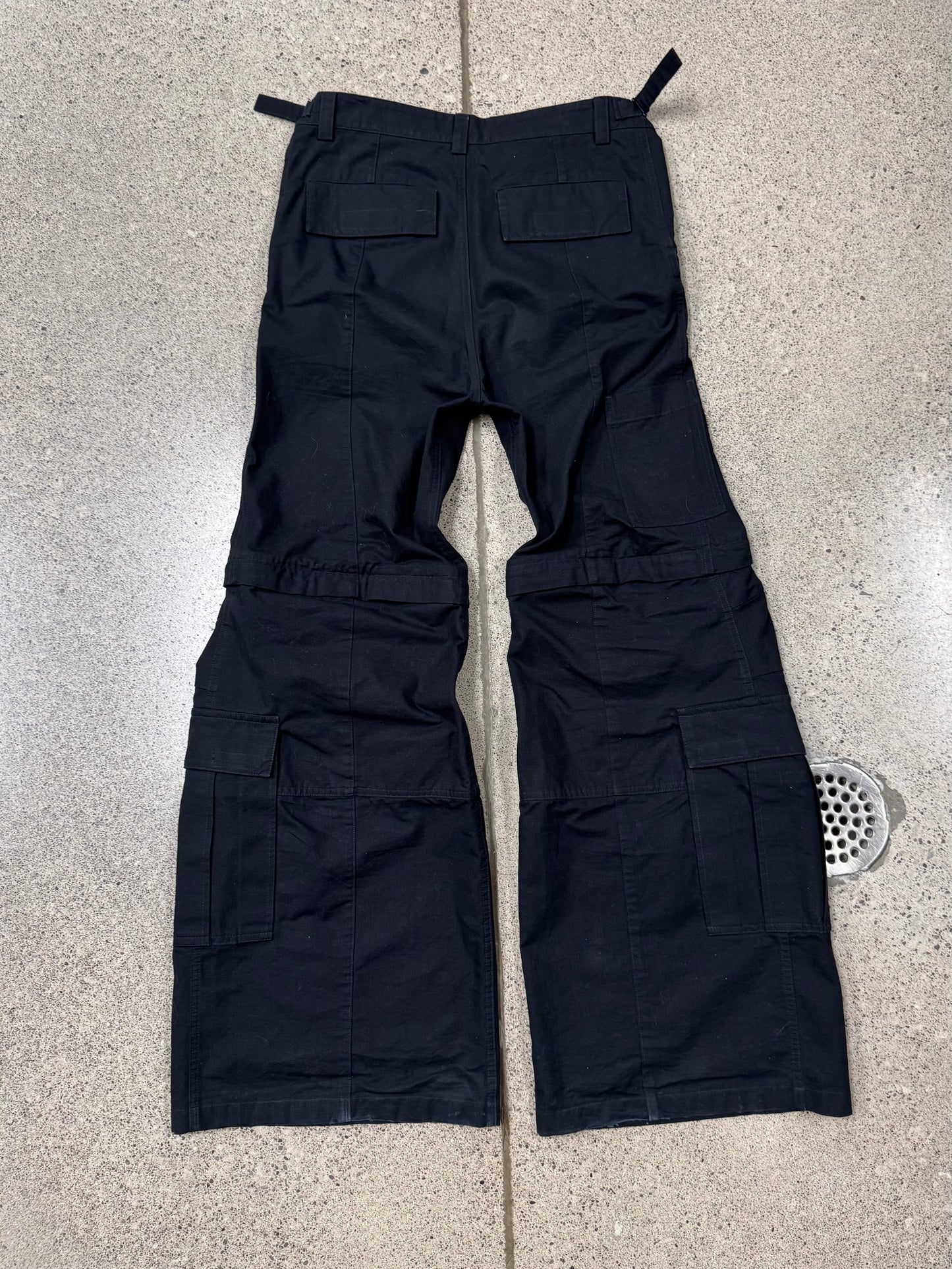 2023 Balenciaga ‘Convertible’ Ripstop Flared Cargo Pants