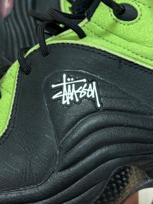Stussy x Nike ‘Air Penny 2’ Vivid Green/Black High Top Sneakers