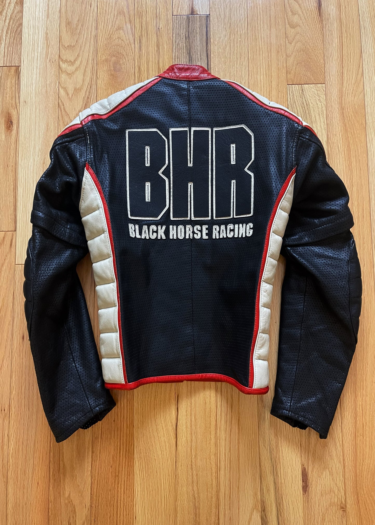 Kadoya K’s Leather ‘Blackhorse Racing Team’ Armored Leather Moto-Biker Jacket