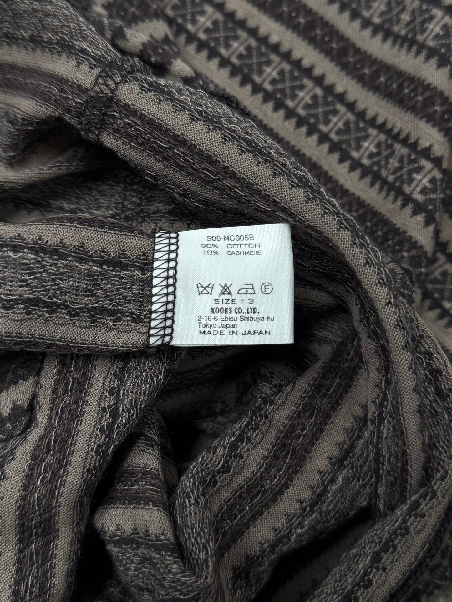 AW2002 Number (N)ine ‘Nowhereman’ Cashmere Short Sleeve Shirt