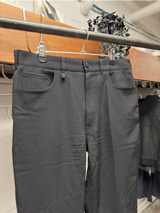 2021 Balenciaga Straight Cut Black Trousers