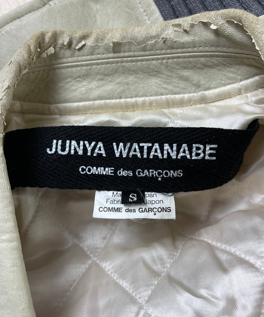 Junya Watanabe Hybrid Mohair/Leather Biker Jacket