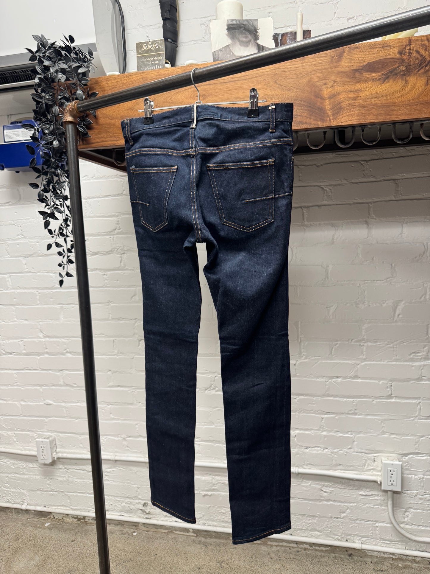 Dior Homme ‘Raw Blue Selvedge’ Skinny Cut Denim