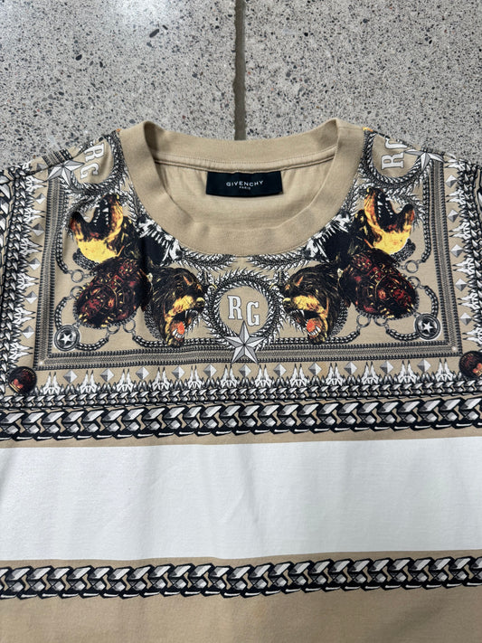AW2011 Givenchy by Ricardo Tisci ‘Rottweiler & Chains’ Crest Emblem T-Shirt