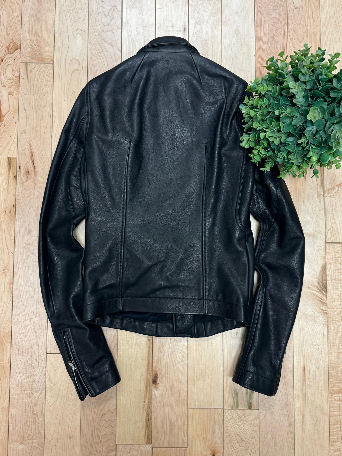 AW2014 Rick Owens ‘Stooges’ Calfskin Leather Biker Jacket