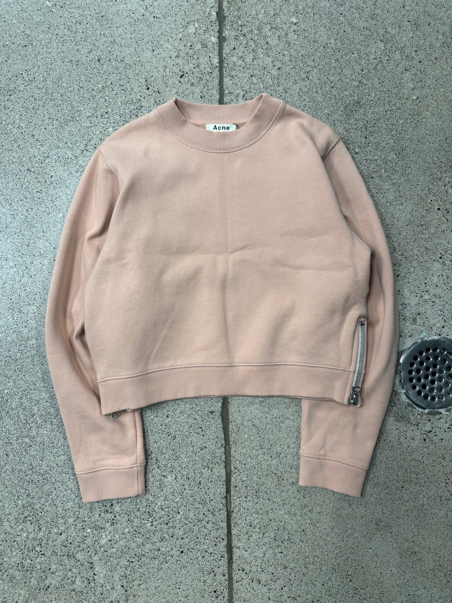 AW2014 Acne Studios Cropped Pink Sweatshirt