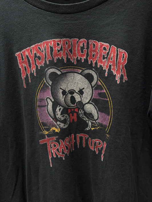 Hysteric Glamour ‘Trash It Up’ Black Graphic T-Shirt