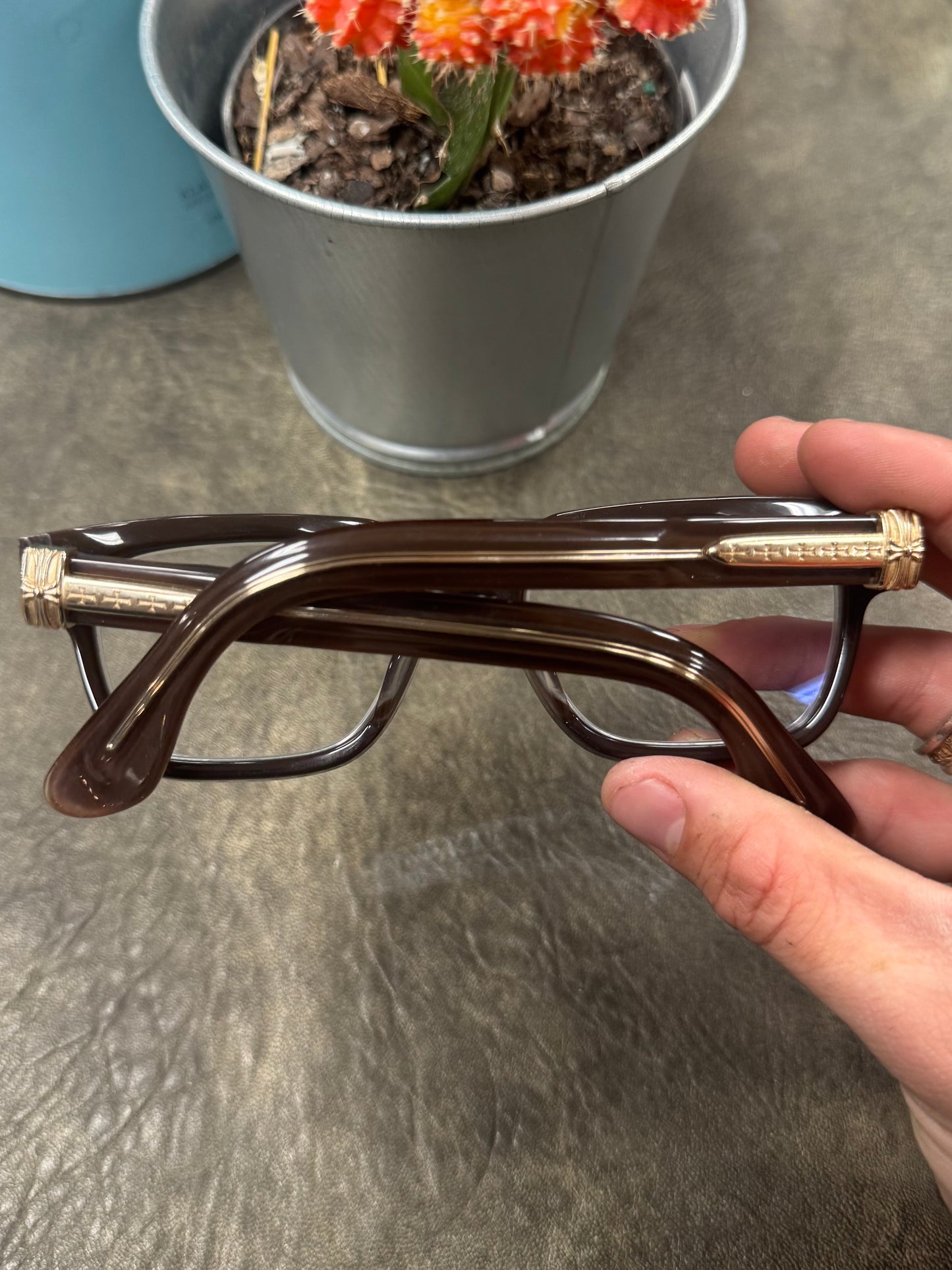 Chrome Hearts 18K Gold ‘Pen-15’ Prescription Frames