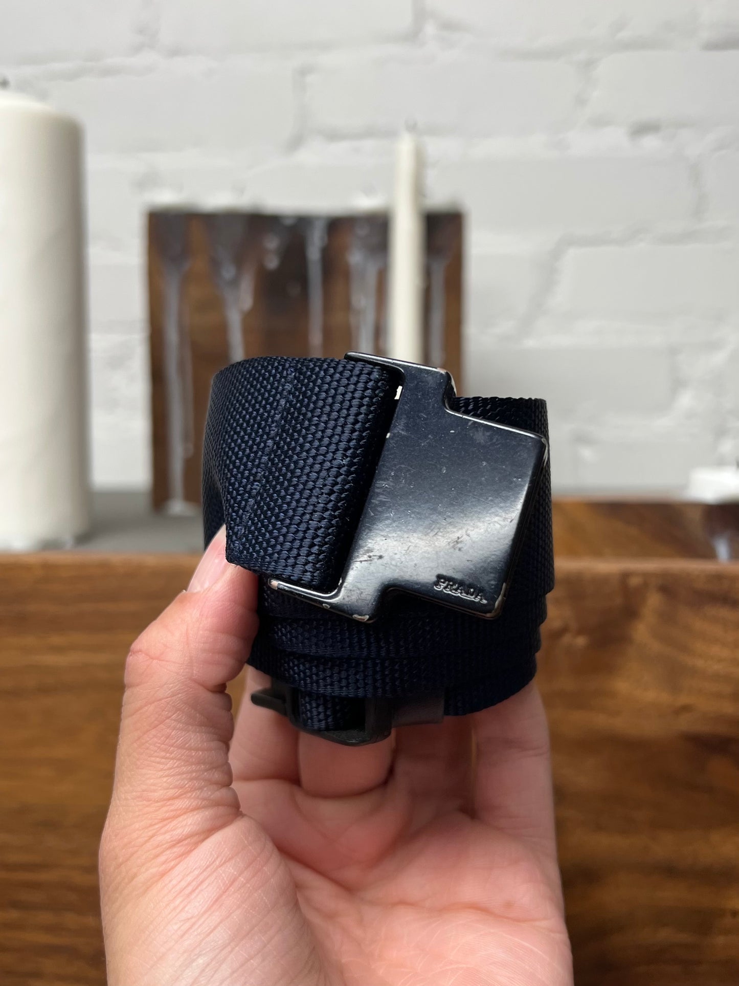 Prada ‘Buckle Snap’ Adjustable Belt