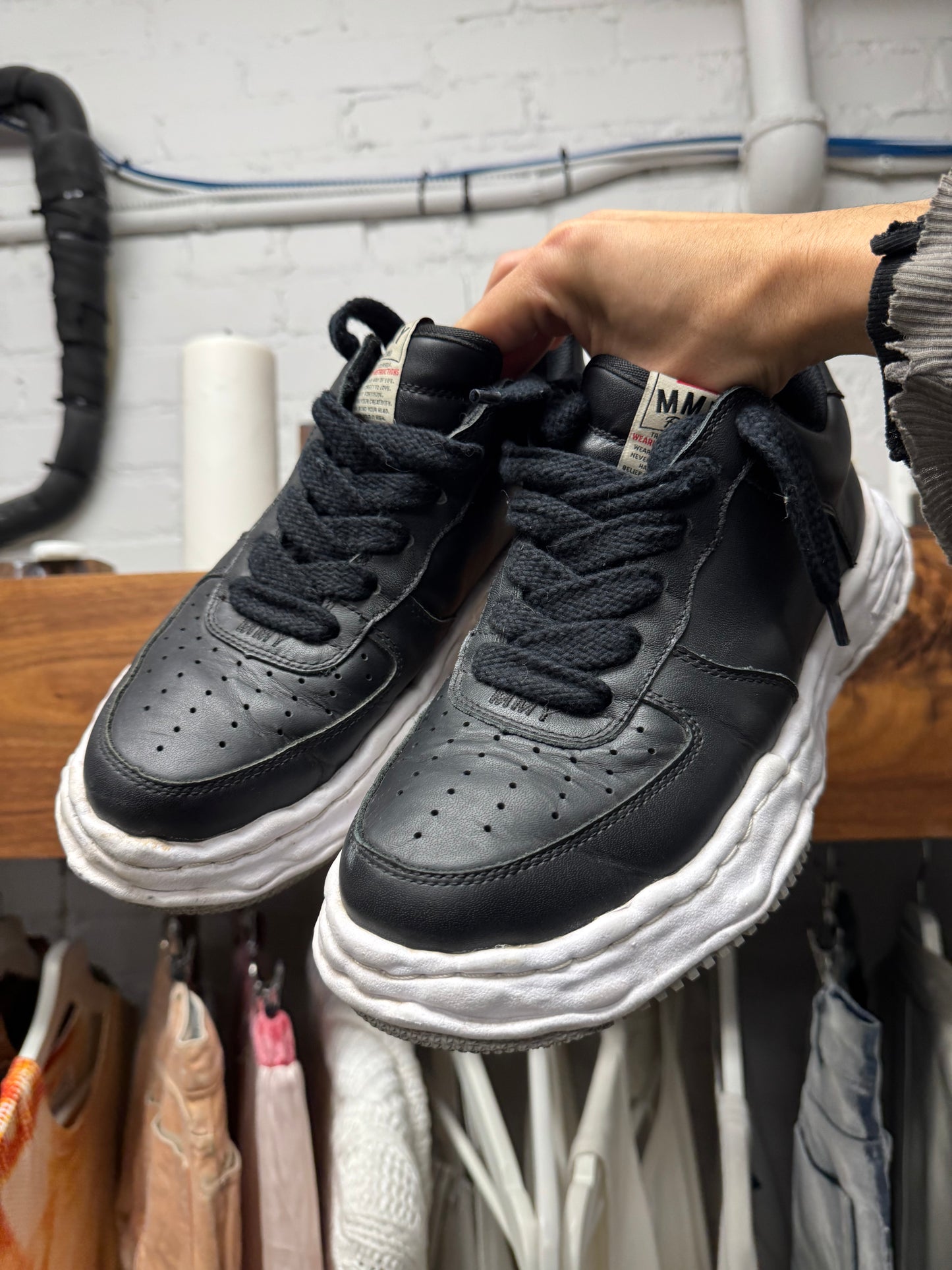 Mihara Yasuhiro ‘Melted’ Leather Low Top Sneakers