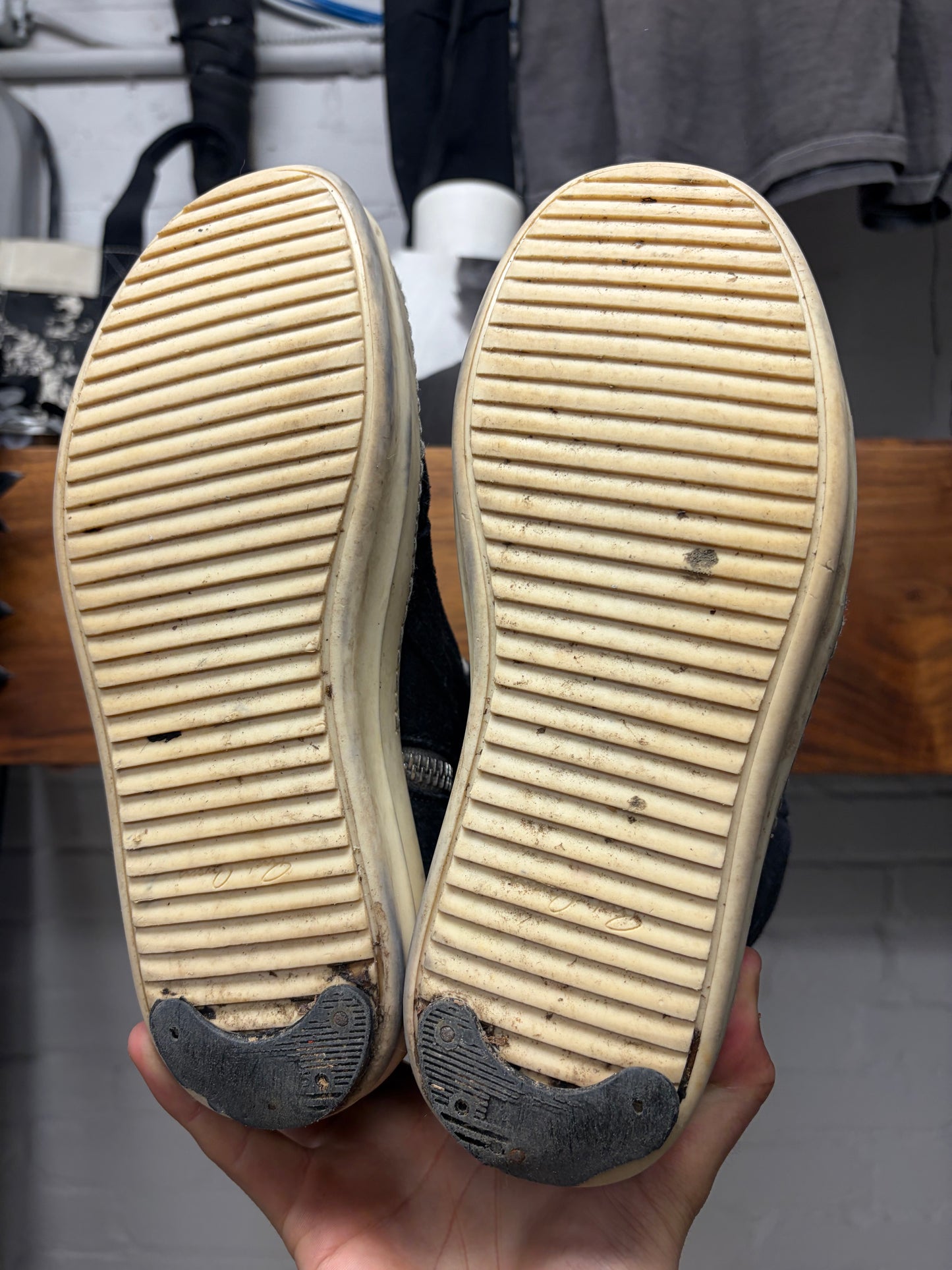 Rick Owens Black/Milk Geobasket High Top Sneakers