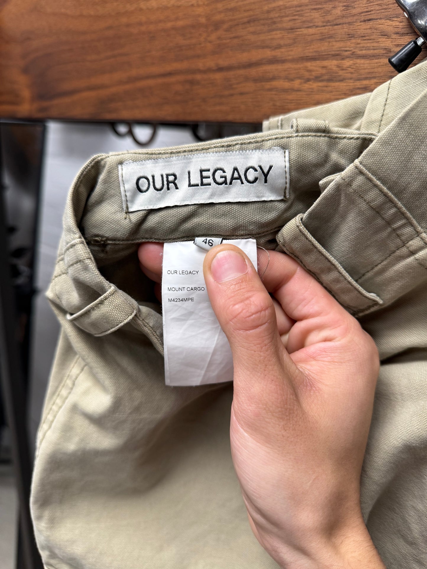 Our Legacy ‘Mount Cargo’ Tan Brown Wide Leg Pants