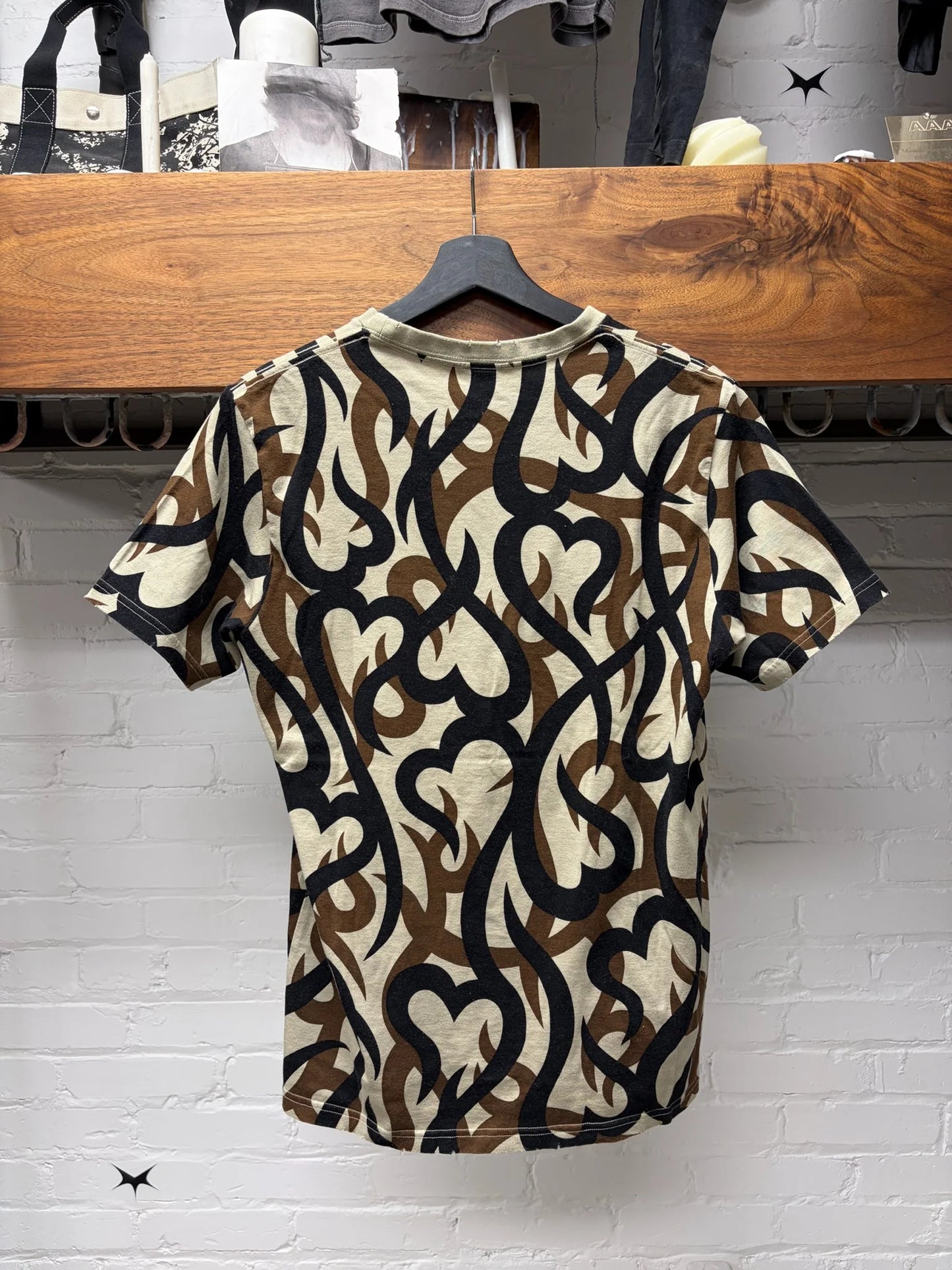 AW2004 Number (N)ine ‘Tribal Heart Camo’ Graphic T-Shirt