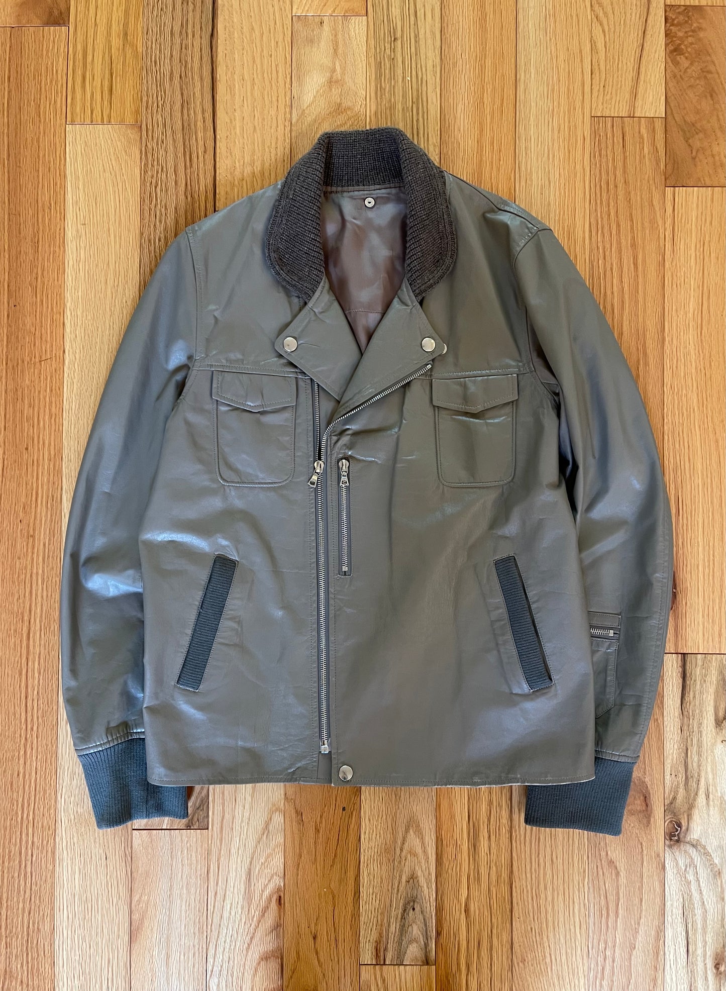 Autumn Winter 2007 Undercover Double Layer Hybrid Leather Jacket