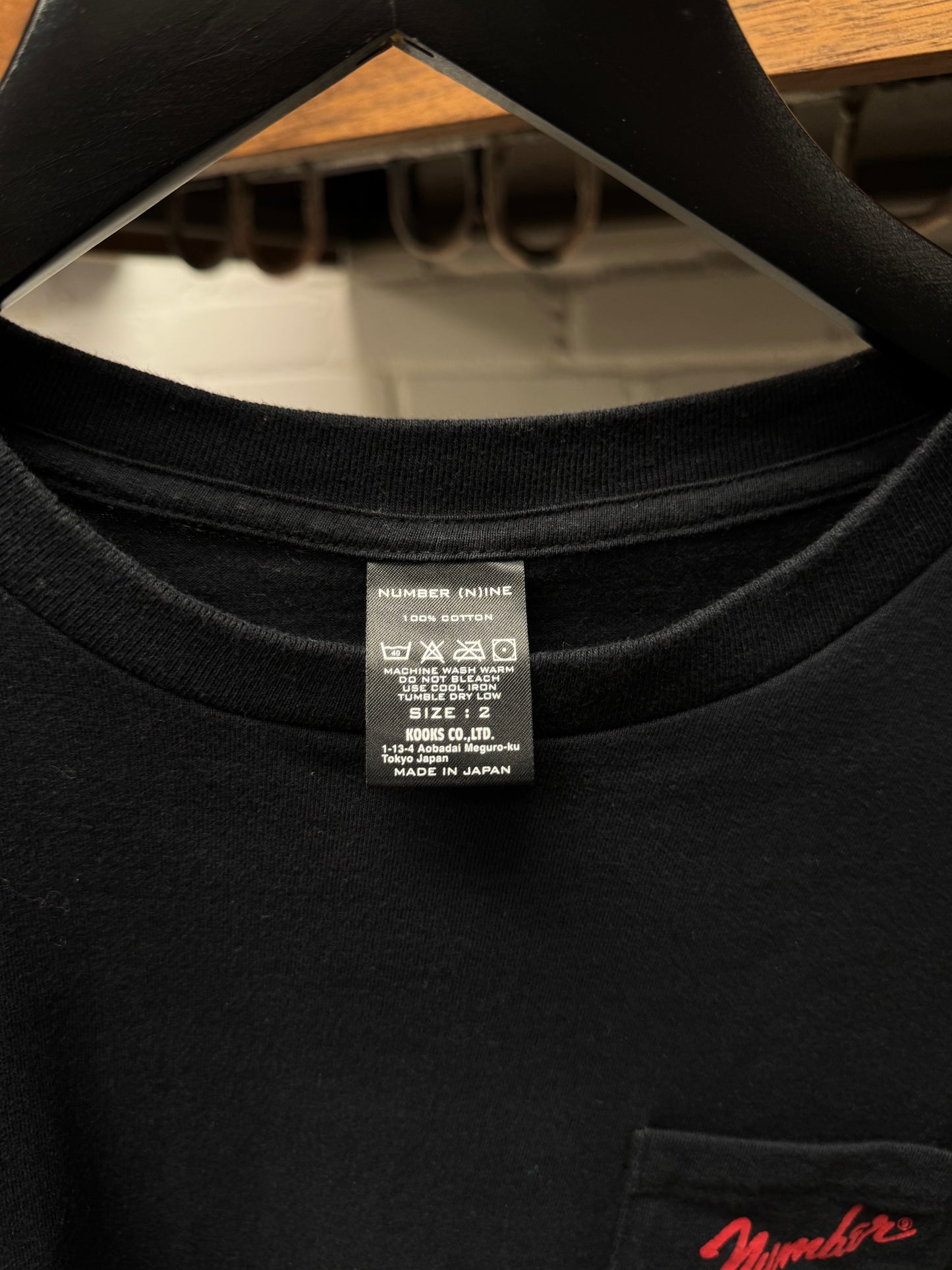 Number (N)ine ‘Fender’ Pocket Logo T-Shirt