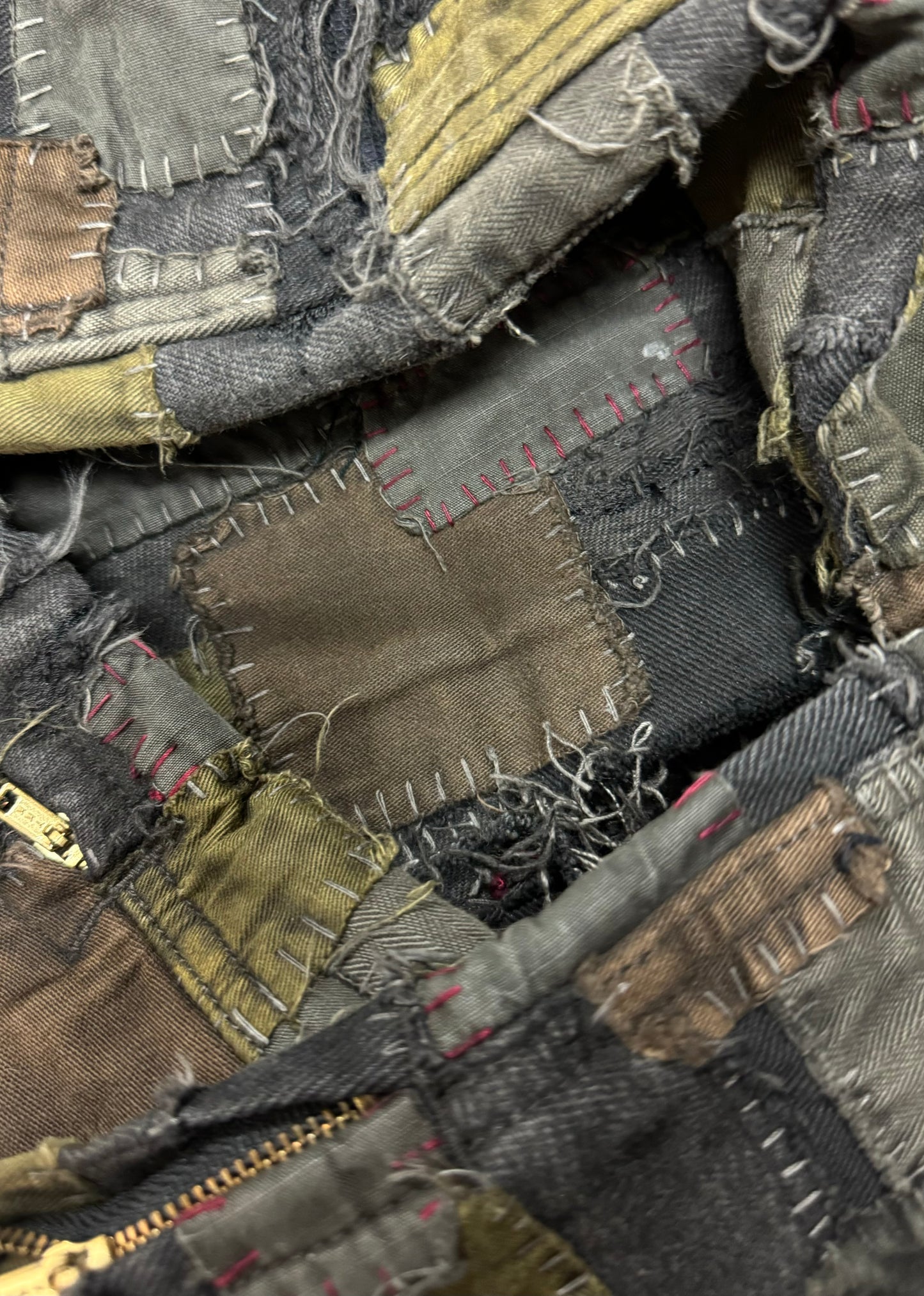 Blackmeans Crust Punk Repaired ‘Scab’ Denim