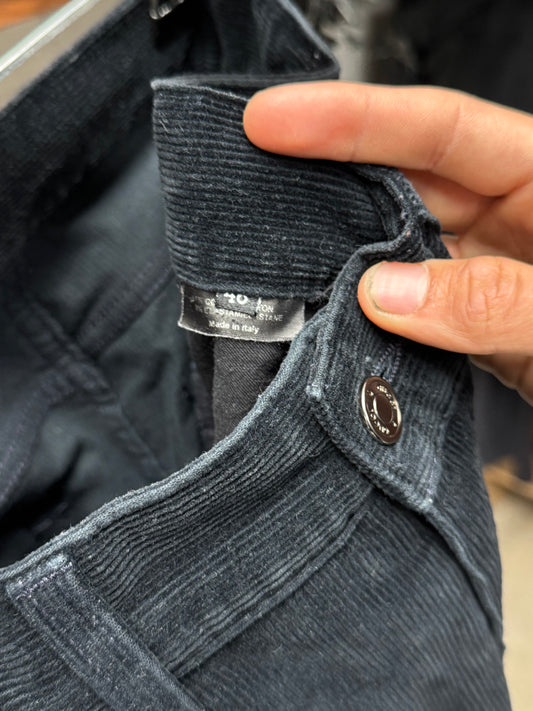 Mid 2000s Gucci Faded Blue Corduroy Flared Leg Pants